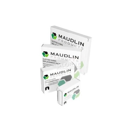 Maudlin Products Stainless Steel Straight Leg Slotted Shim 10-Pack - Size A .020" Thickness - Made In USA MSA020-10